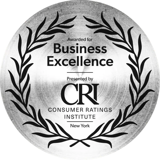 Business Excellence award presented by Consumer Ratings Institute, New York